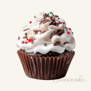 Chocolate Vanilla Sprinkle Cupcake