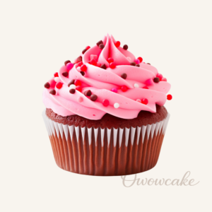 Strawberry Swirl Cupcake with Sprinkles